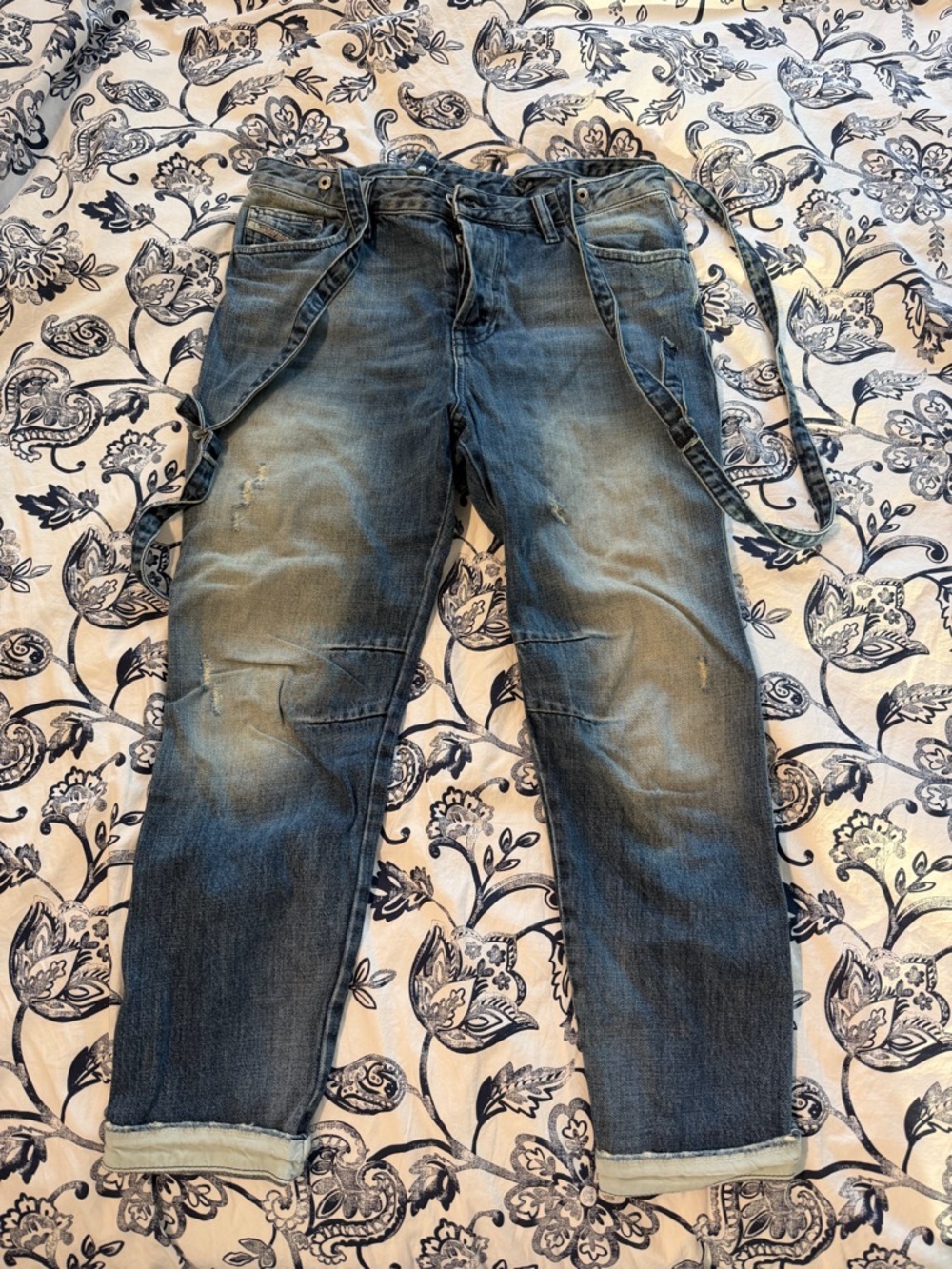 Diesel Relaxed Blue Distressed Women's Jeans